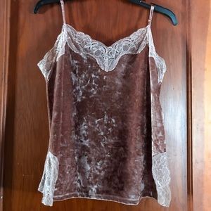 LC Lauren Conrad Velour Cami